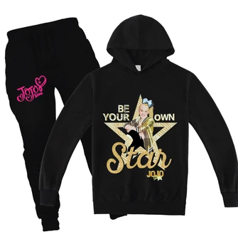 

2020 New JOJO Siwa Autumn Hoodies Suit Cartoon Sweatshirt Pants 2pcs Sets Girls Long Sleeve Tops Pant Set Kids Casual Clothing