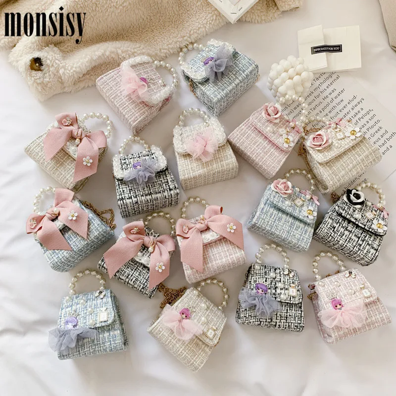 Small Wallet Purse Handbag Crossbody-Bag Baby-Girl Children Luxury Princess Women Kid