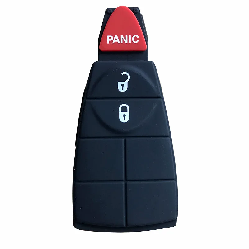 Replacement Rubber Key Button Pads Smart Remote Key Housing Fobik Case Button Keyless Entry Fob For Dodge For Chrysler key case car remote key car key car key shell key shell