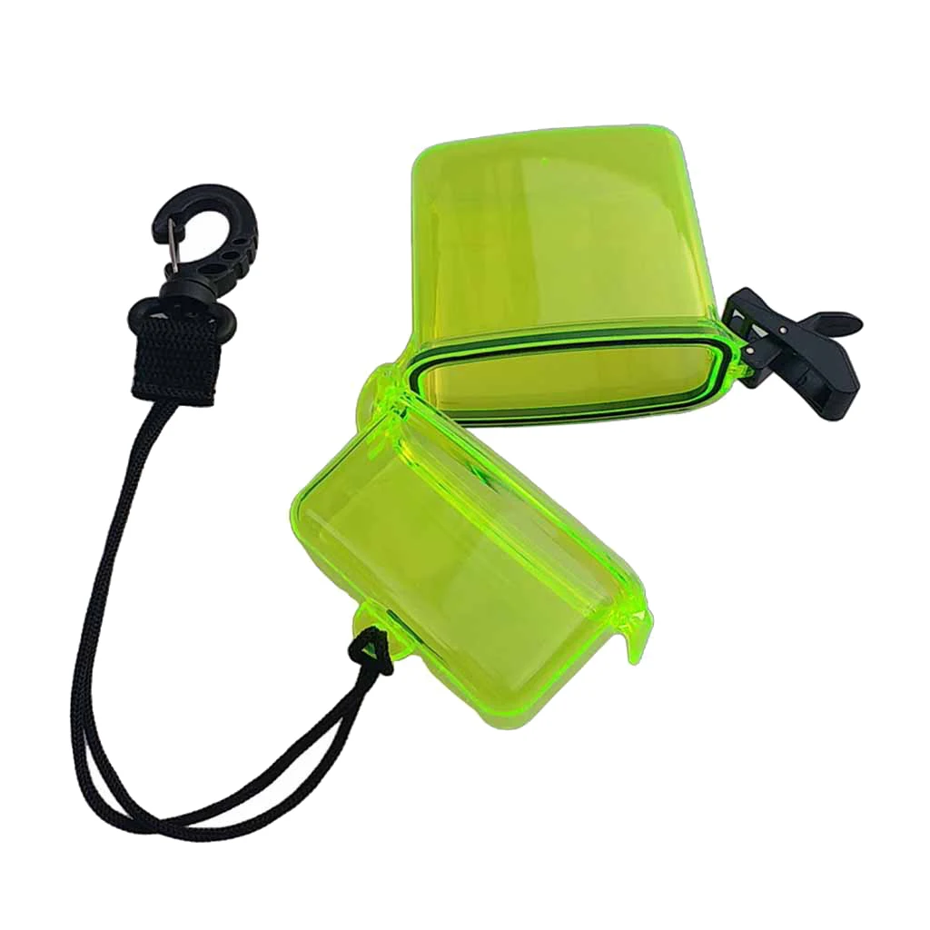2Pcs Surf Scuba Diving Waterproof Dry Box Case for Money ID Cards License Keys for Water Sports