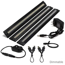 Ультра тонкая диммируемая светодиодная подсветка под шкаф вставные Кухонные светильники для шкафа Шкаф Бар Ночной светильник украшение дома