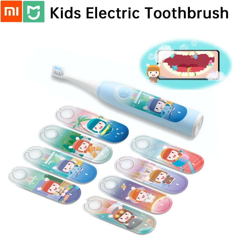 Original Xiaomi Mi Kids Electric Toothbrush Smart Fun Take Care Baby Teeth Interactive Anime Accompany Music Over Pressure Alert Smart Remote Control Aliexpress