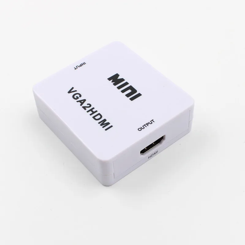 Преобразователь из VGA в HDMI мини адаптер с аудио портом питания Поддержка порта 1080P