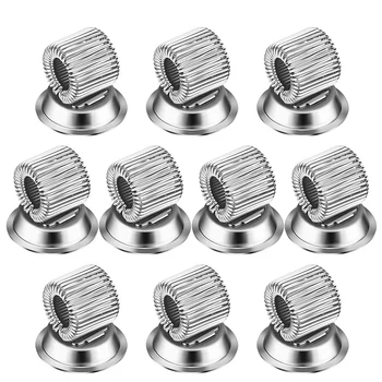 

10Pcs Pen Holder Clips Metal Pen Holder Pen Organizer for Refrigerator Whiteboard Erase Board and Bulletin Board