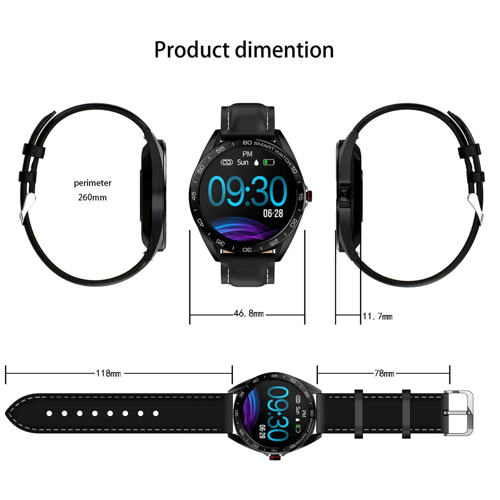SENBONO K7 Smartwatch Fitness Tracker Pedometer Heart Rate Monitor 1.3" IPS IP68 Waterproof BT Smart Watch Men for iOS Android