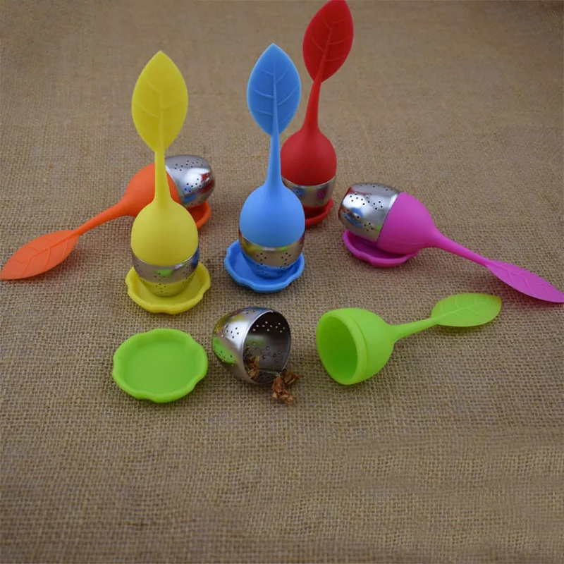 1pc Strawberry Tea Infuser Stainless Steel Tea Ball Leaf Tea Strainer for Brewing Device Herbal Spice Filter Kitchen Tools