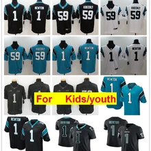 Youth kids s Carolina 22 Christian McCaffrey 1 Cam Newton 59 Luke Kuechly 88 Greg Olsen Game color Rush футбольные майки
