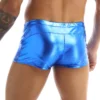 iEFiEL Hot Mens Male Shiny Metallic Casual Fashion Rave Party Holographic Shorts Boxer Shorts Clubwear Costumes Men Knickers 3