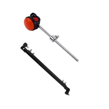 

Drum Hammer Metal Bass Drum Pedal Hammer Beaters Silicone Head 17.5cm & Double Bass Drum Pedal Drive Shaft
