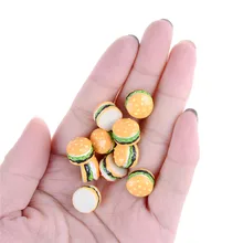 10 шт., Детские кухонные игрушки, милый гамбурж, полимерные игрушки, безопасные 1:12, еда Гамбург, сделай сам, кукольный домик, миниатюрное украшение, поделки