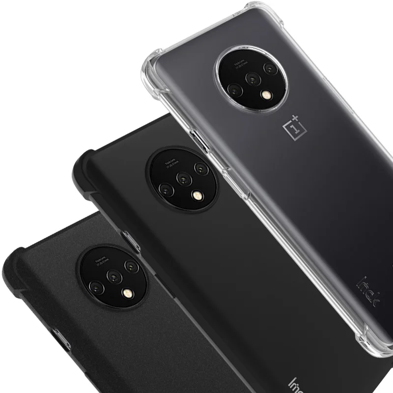 IMAK подушка безопасности окруженная защита противоударный чехол для Oneplus 7T прозрачный мягкий ТПУ чехол для One Plus 7T 1+ 7T Oneplus7T и пленка