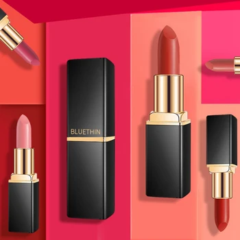 

Long Lasting Non-Stick Cup Waterproof Matte Lipstick Cosmetics Black Gold Luxury Moisturizing Lipstick