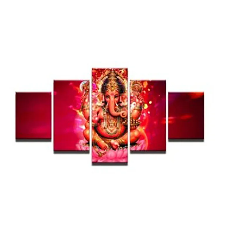 

AliExpress Cross Border Foreign Trade Red Buddha Canvas Painting Art Frameless Painting High-definition Spray Painting Art Canva