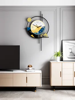 

Living Room Nordic Wall Clock Silent Art Simple Creative Unique Acrylic Wall Clock Modern Design Large Zegar Scienny DecorBY50WC