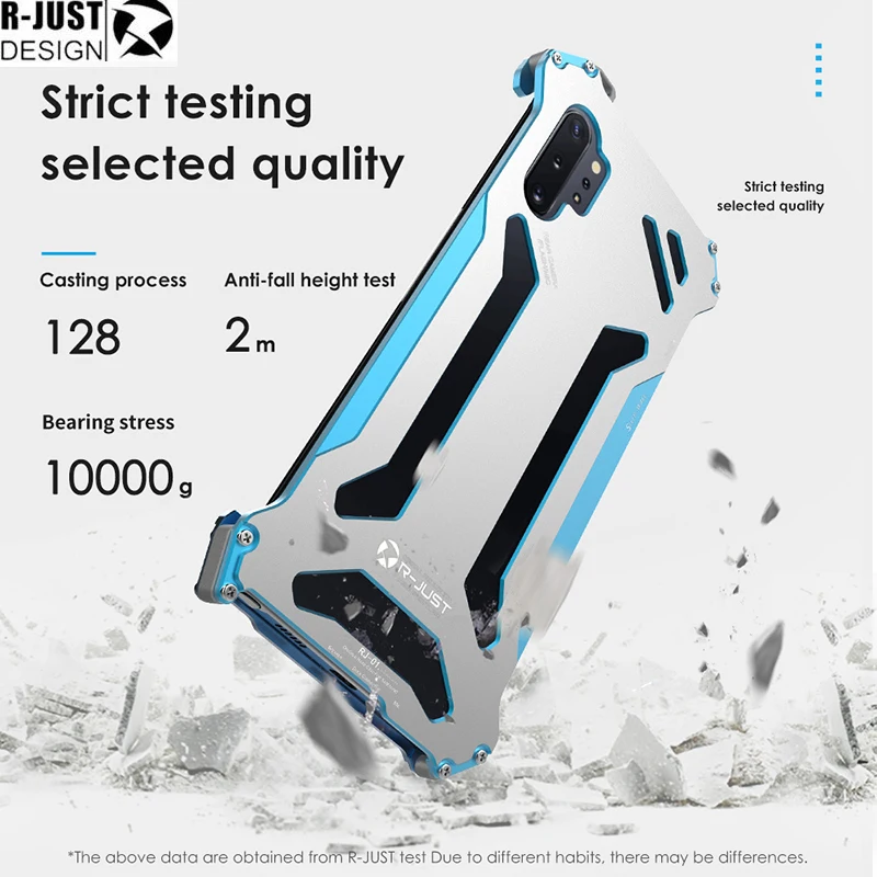 Металлический бампер R-JUST серии Gundam для iPhone 11 Pro Max Galaxy S10 5G S10e S8 S9 PLUS NOTE 10 Plus 9 8 Armor Doom алюминиевый корпус