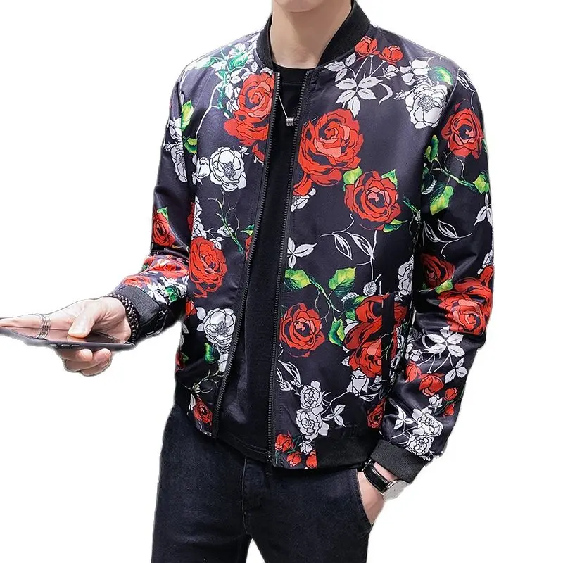 2021 New Rose Bomber Jacket Men Mens 