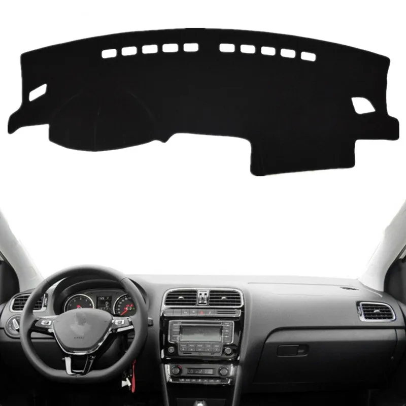 

Car Dashboard Cover Mat Pad Sun Shade Instrument Carpet Accessories For Volkswagen VW Polo Vento MK5 6R 2009 2010 2011-2016 2017
