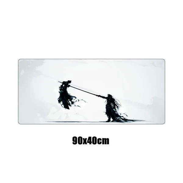 90x40cm Большой игровой коврик для мыши Final Fantasy Duel XXL коврик мыши с фиксируемым краем прочный нескользящий коврик для клавиатуры стол для портативного компьютера ноутбука коврик - Цвет: 90x40cm