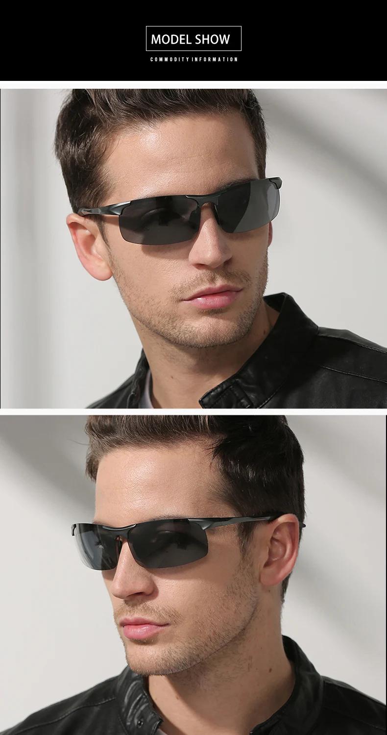 CoolPandas брендовые классические алюминиево-магниевые солнцезащитные очки поляризованные мужские защитные для вождения фотохромные очки сменные цветные линзы мужские
