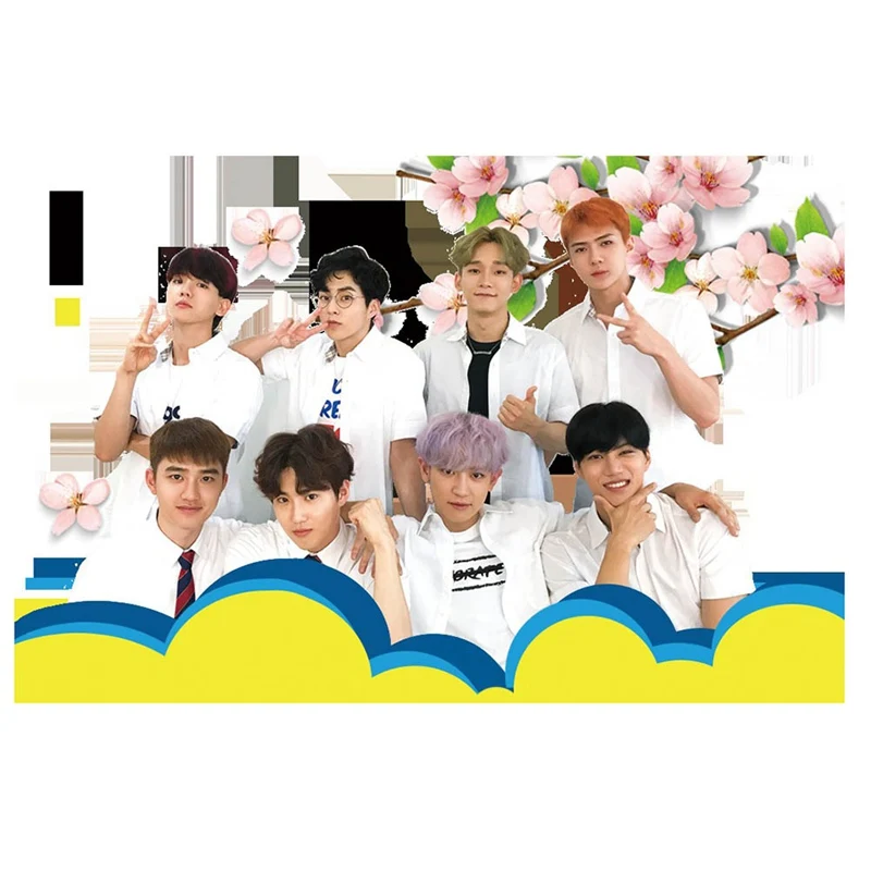 9 шт./компл. Youpop KPOP EXO альбом Elyxion фото карта хип хоп самодельные бумажные карты автограф Фотокарта