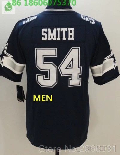 For men А+++ Качественная мужская футболка для взрослых jaylon Smith 54 Emmitt Smith 22 Cole besley 11 Dallas - Цвет: For men