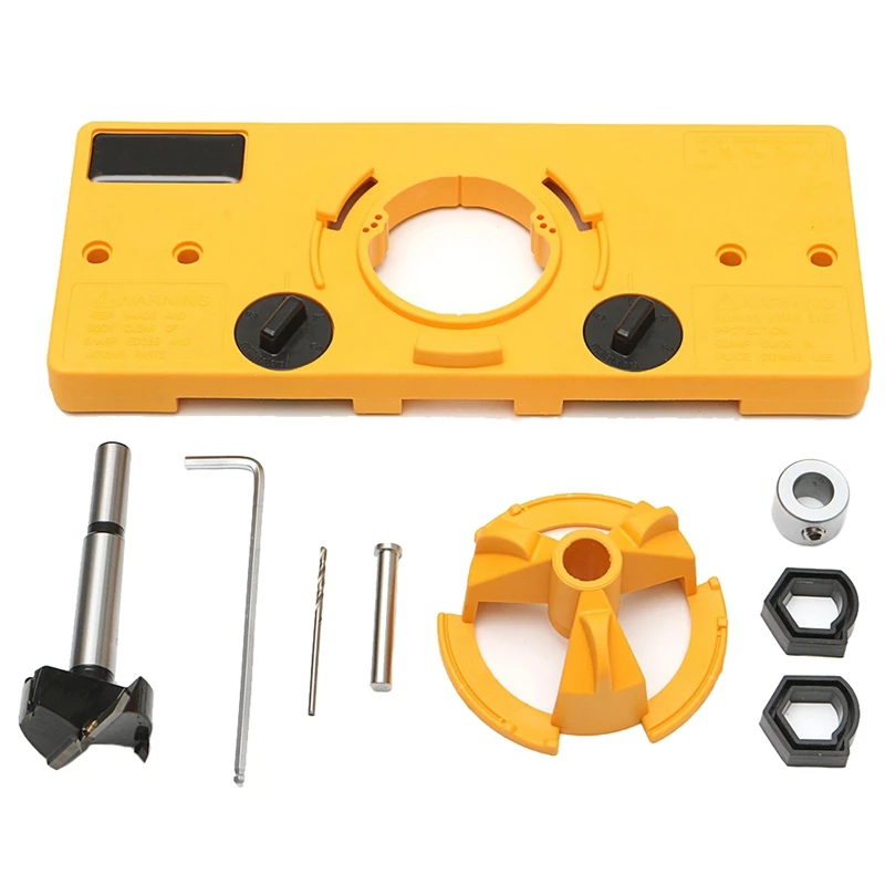 

35Mm Cup Style Concealed Hinge Jig Drill Guide Set Boring Hole Template Drill Diy Woodworking Tools Kit Wood Cutter