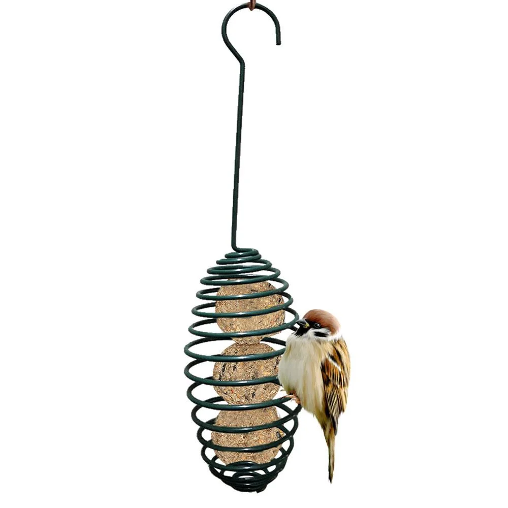 Iron Wire Hanging Garden Bird Feeder Hanger Outdoor-Feeding Pet Supply Gadget DE 