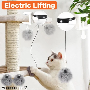 

Electric Automatic Lifting Cat Ball Toy Interactive Puzzle Smart Pet Cat Ball Teaser Toys Lifting Balls Electric Cat Pet Supply