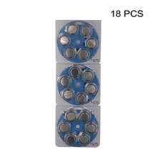 18 шт. батареи слуховой аппарат батарея PR44 ячейки e675 заменяет цинк-воздух кнопочный элемент A675 P675 675A 675 ZA675 DA675 1,4 в