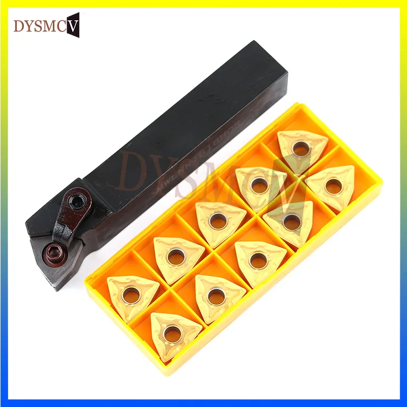 1PC Externe werkzeug halter MWLNR1616H08 MWLNR2020K08 MWLNR2525M08 + 10PCS WNMG080408 hartmetall einsätze drehen werkzeug drehen einfügen – Detail 1