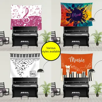 

Art 24 Style Piano Classroom Tapestry Note Music Guitar Valance Bedroom Living Room Wall Decorations Literature and Art Gift
