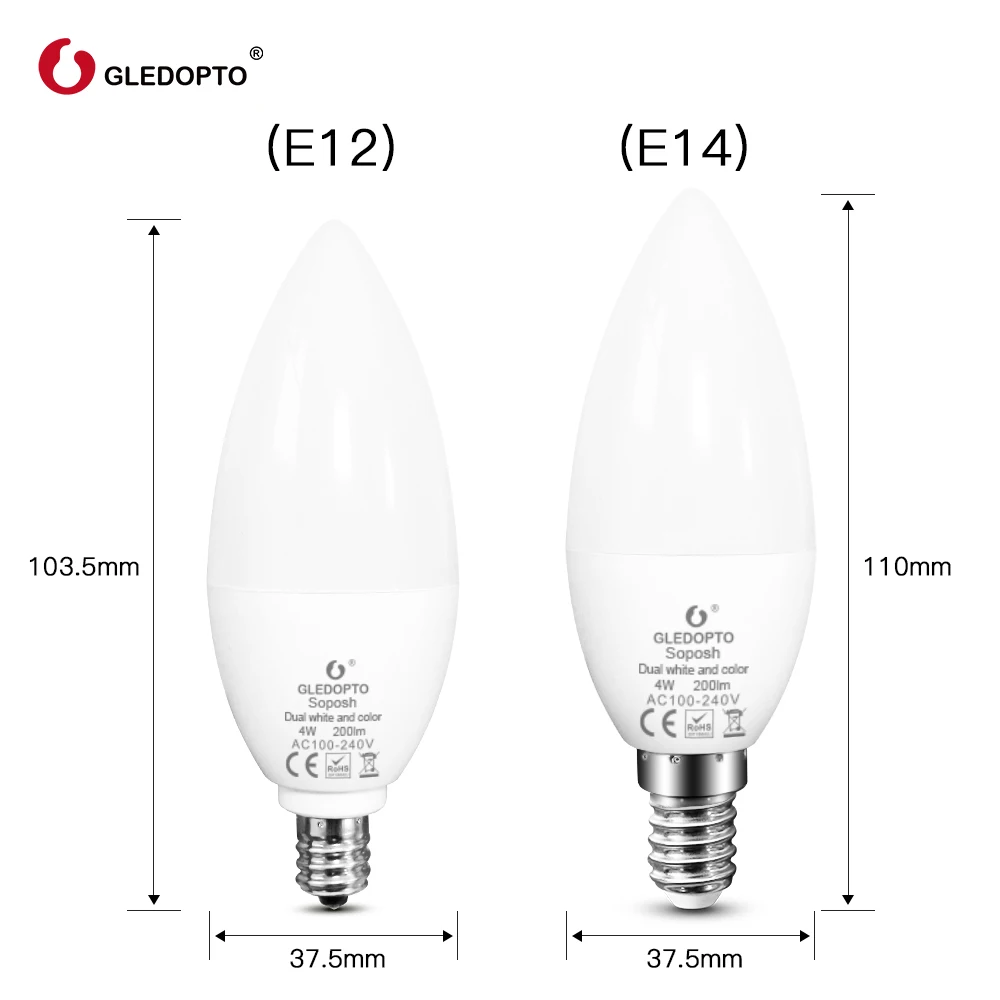 G светодиодный OPTO zigbee zll светильник 4 Вт лампа rgb/rgbw/rgbww/cw smart APP control AC100 240V шлюзы rgb + cct