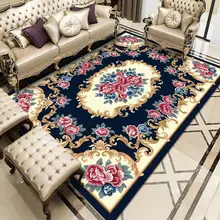 European-style Living Room Carpet, Home Sofa, Coffee Table Pad, Bedroom, Large Printed Floor Pad, Bedside Blanket Rug Area Rugs