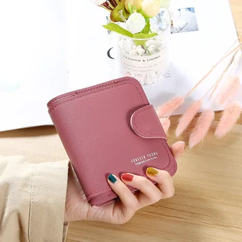 

New Style Women'S Short Wallet Leather Multi-Functional School Bag