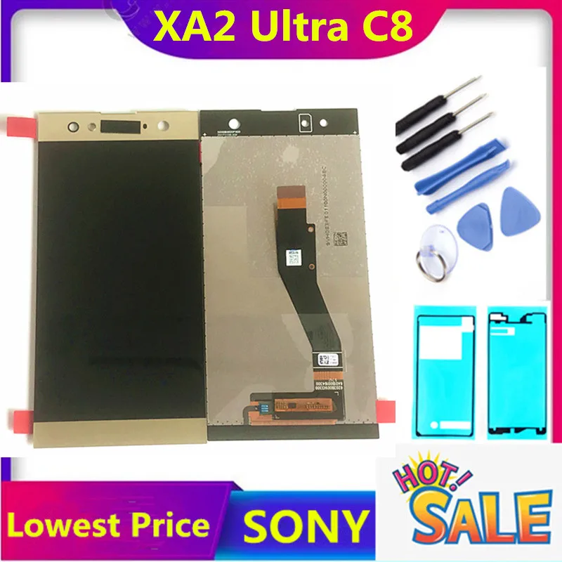 ЖК-дисплей HTZF для Sony XA2 Ultra с сенсорным экраном 6 0 дюйма H4233 H4213 H3213 H3223 SONY Xperia C8
