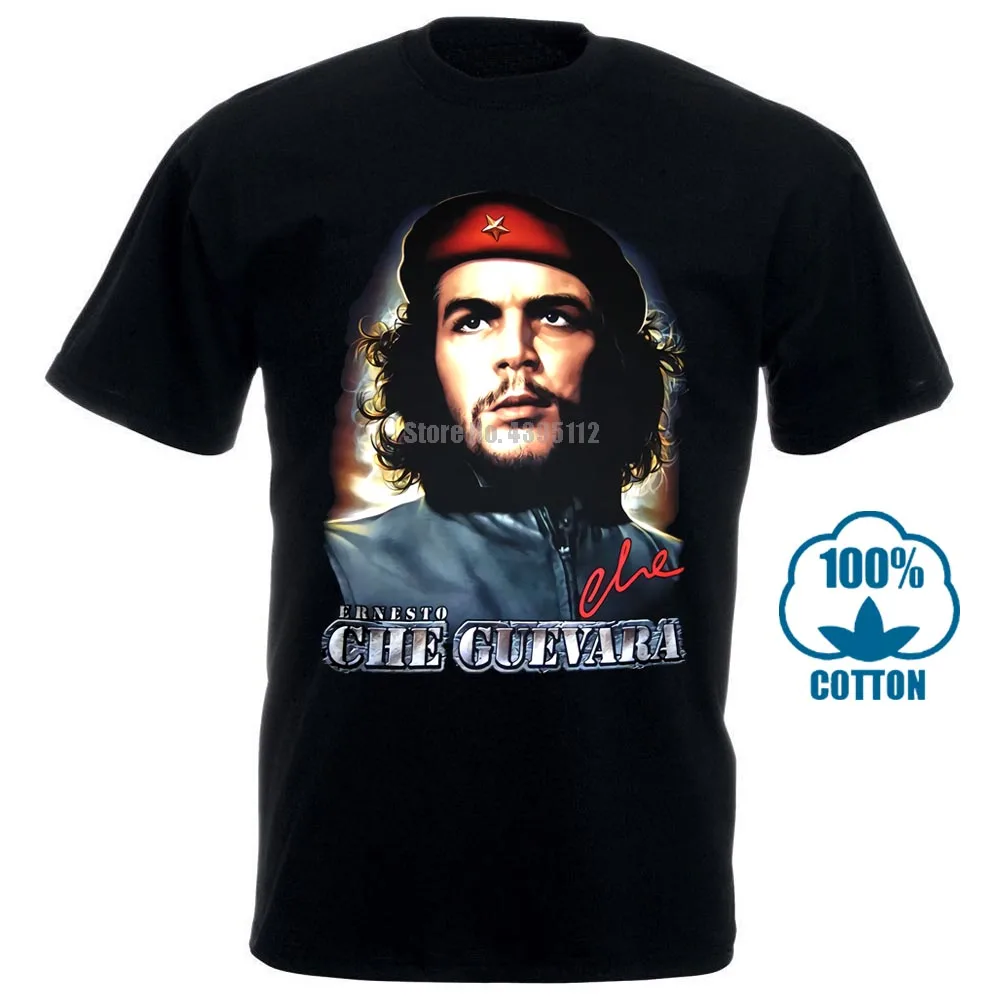 Che Guevara Hero, хлопковая Футболка с принтом, мужская, женская, с круглым вырезом, короткий рукав, Повседневная футболка, Harajuku, с рисунком, футболки, крутые, брендовые Топы