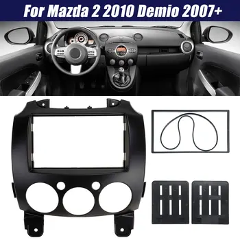 

2 Din Car Radio Stereo Fascia Dash Mount Trim Kit Panel Frame For Mazda 2 2010 Demio 2007+