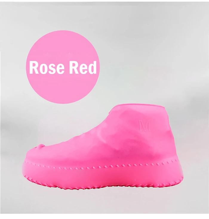 Waterproof Non-Slip Rubber Rain Shoe Covers, Elasticity Galoshes for Traveling, Reusable Boot Overshoes, Fit for Men,Women,Kids