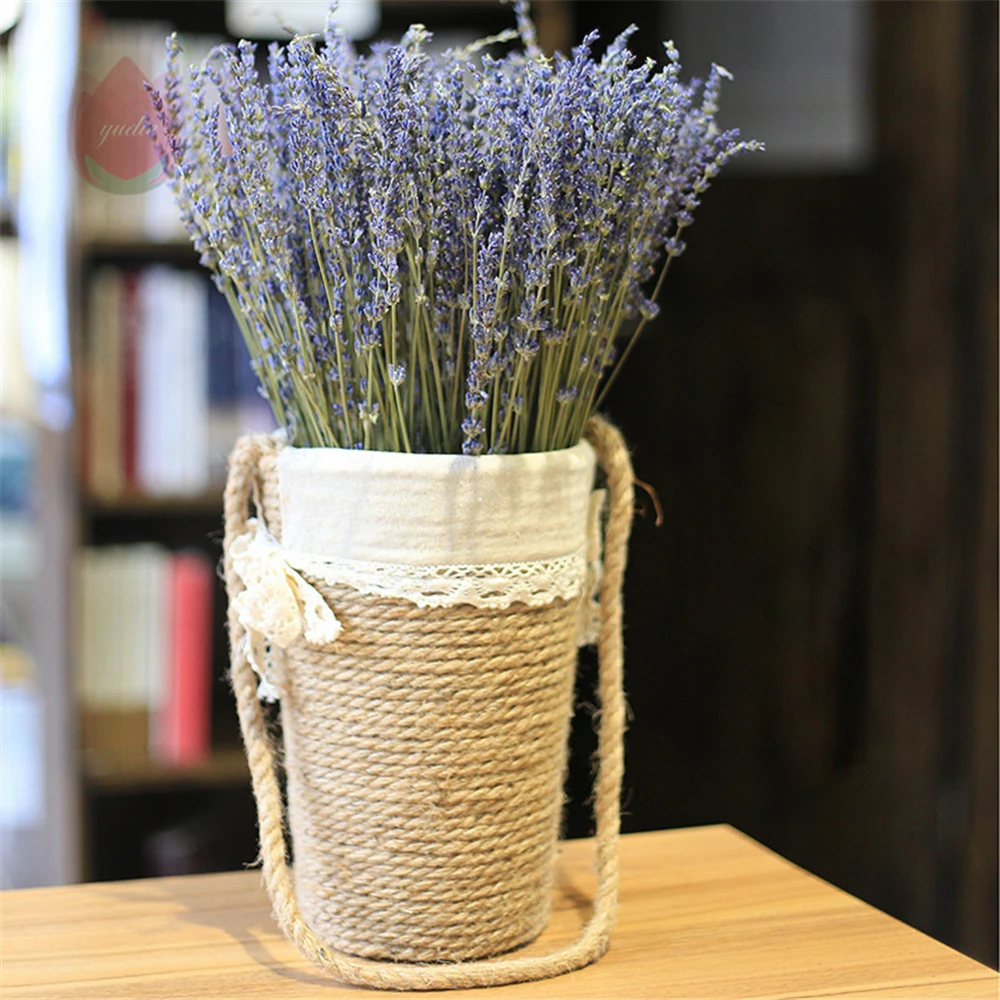 50 pieces of lavender natural dried flowers wedding party bouquet decoration DIY garden living room decoration photography props