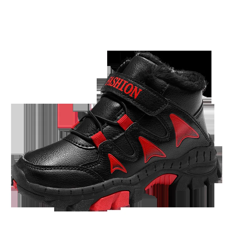 

BOY'S Shoe Autumn And Winter Warm Comfortable Big Boy Cotton Two Cotton-Style Leather Casual Children Little Boy Winter Shoes Fa