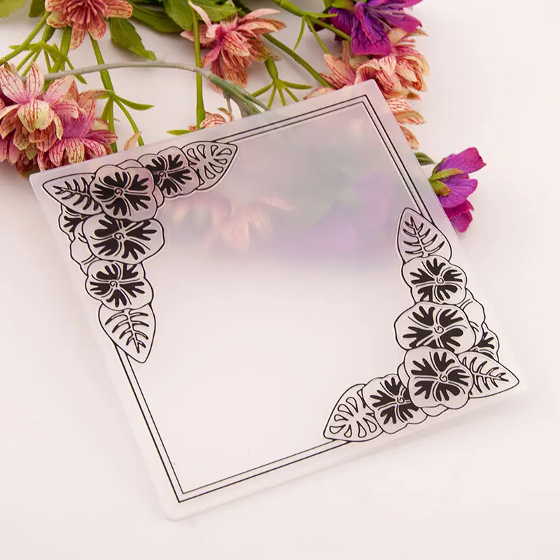 YPP CRAFT Flower Frame Plastic Embossing Folders for DIY Scrapbooking Paper Craft/Card Making Decoration Supplies | Дом и сад