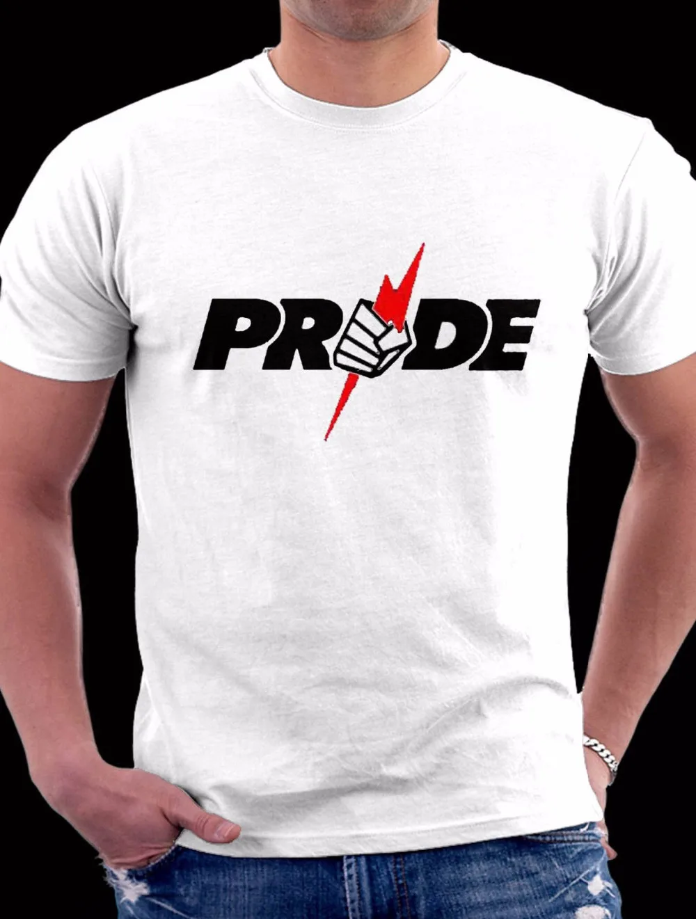 Fashion PRIDE FC MMA T Shirt Men Cotton 