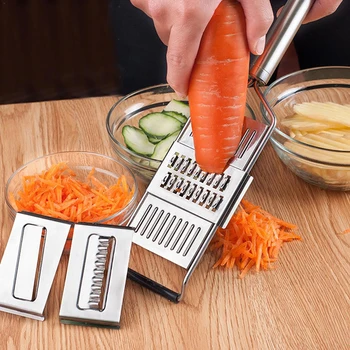 

Multi-functional Food Slicer Grater Vegetable Slicer Stainless Steel Grater Cutter Shredders Fruit Potato Peeler Grater Cutter