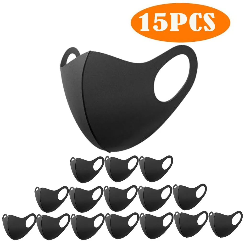 15pc Unisex Reusable Mouth Mask Маски Pm2.5 Windproof Foggy Haze Pollution Printed Pattern Brathable Face Shield Mascarilla | Красота и