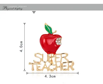 

20pcs High Quality Super Teacher Christmas Gift Brooch for Party Decoration