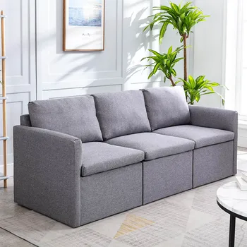 

Sofa 3 Seater Couch With Cover Made Of Imitation Linen Any Combination Of Sofa Best Corner Sofa Upholstered Furniture