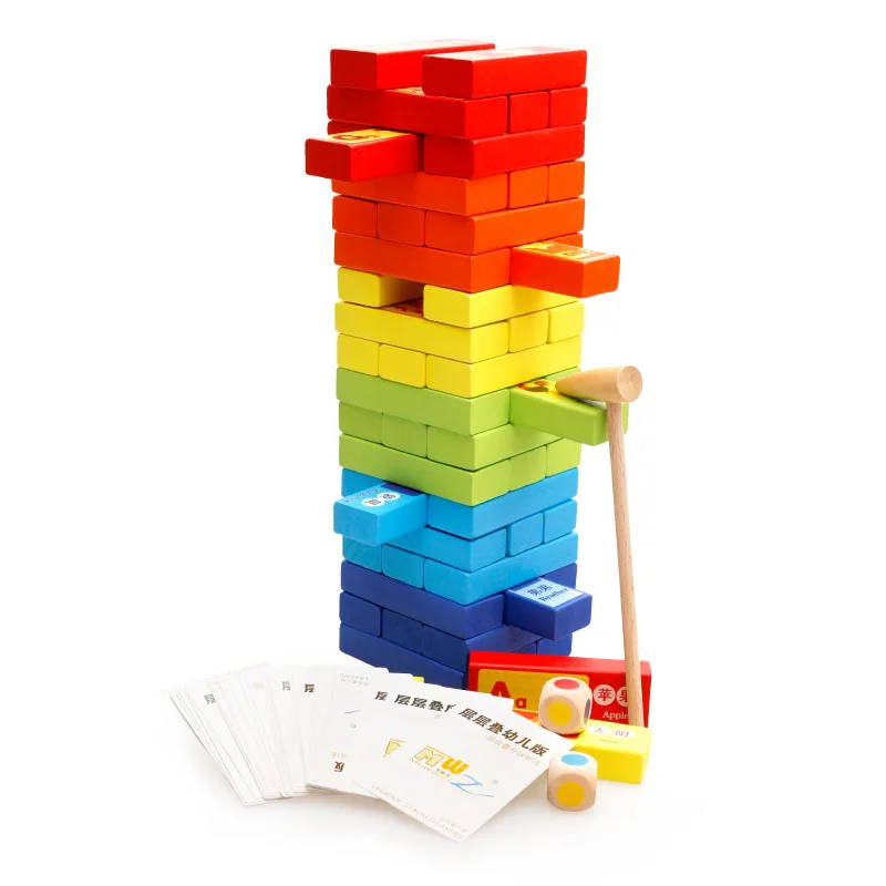

Cognitive Educational Bricks Pro Toy Building Blocks Large Size Jenga Chouchoule Pumping Building Blocks Article Parent And Chil