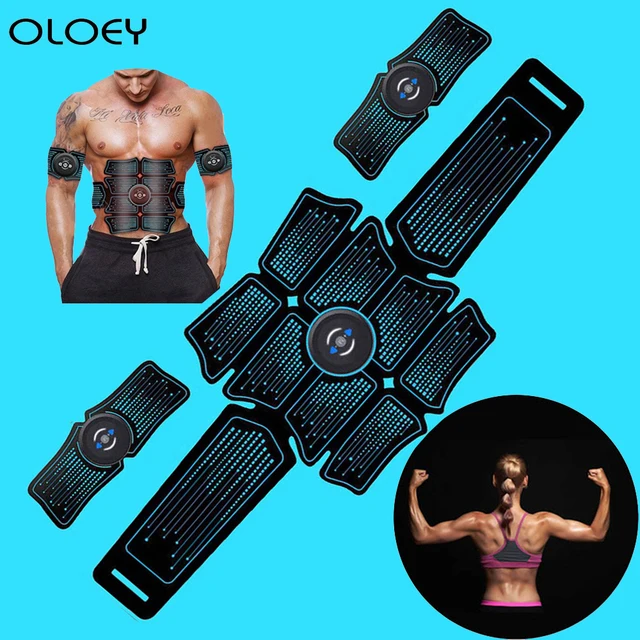 US $28.11 EMS Fitness Machine Gym Muscle Electro Stimulator Electrostimulator Abdominal Electric Massager Tra
