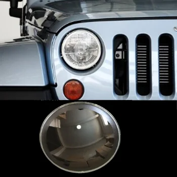 

For Jeep Wrangler Rubicon Front Headlamps Cover Transparent Lampshade Headlight Shell Mask Protective Cover Glass gtr
