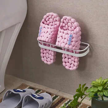 

Bathroom Slippers Rack New Wall Mounted Shoes Rack 1PC Sticky Hanging Shoe Holder Storage Organizer Home Shoe Hanger
